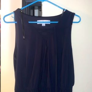 Navy blue tank maxi dress